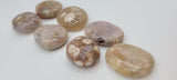 Flower Agate palm stones