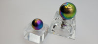 Titanium Aura Clear Quartz Spheres