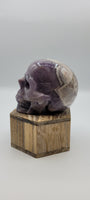Chevron Dream Amethyst Skull 93.6mm