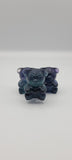 Fluorite Bear with Heart Carving