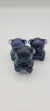 Fluorite Bear with Heart Carving