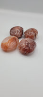 Fire Agate Palm Stones 2.5”