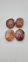 Fire Agate Palm Stones 2.5”